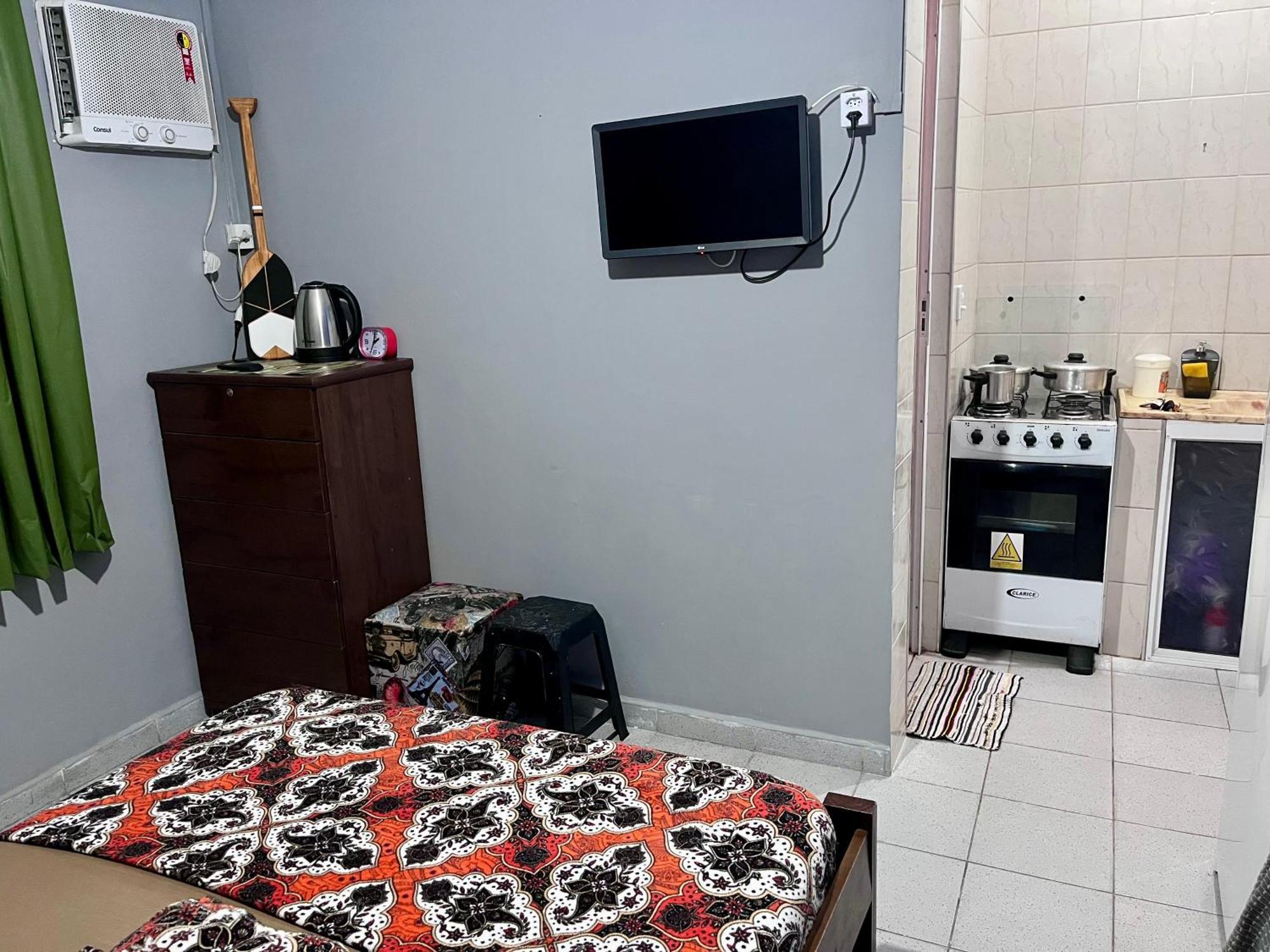 Apartamento Kit Do Alex - Ocian 219 - A 800 M Da - Terreo - Ar Condicionado Praia Grande (Santos)